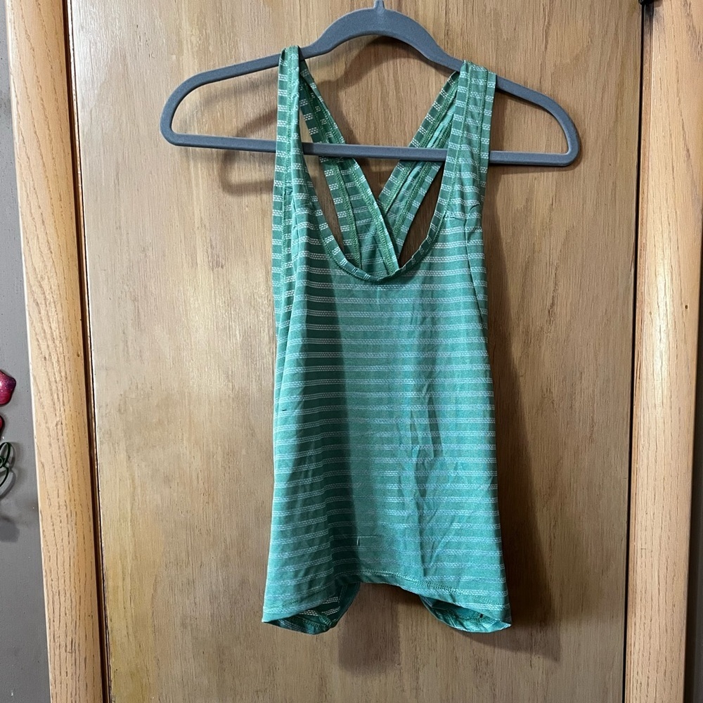 Zyia Forest Nimbus Split Open Back Tie Tank Size … - image 1